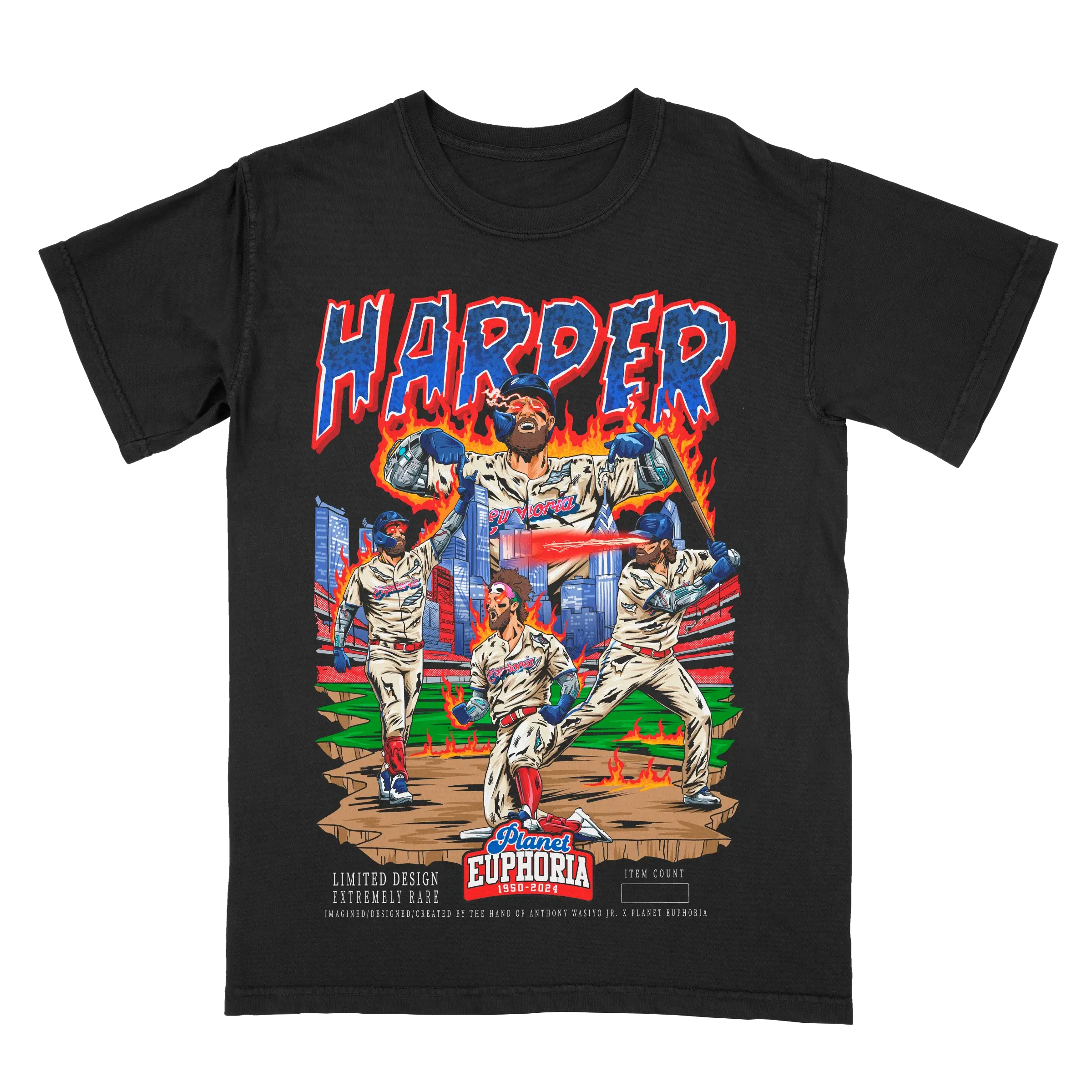 [New] Bryce Harper Planet Euphoria Shirt Vintage 90s Legend Baseball Graphic Tee for Men Women Fans Y2k Streetwear