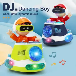 DJ Dancing Toy: Music-Synced Glow Show & Auto-Avoidance Wheels! Watch kids’ eyes light up as they command this cool DJ boy—he spins to carols, dodges furniture, and pulses colorful lights. The perfect Xmas gift for little kid dj set for kids toy DJ toy