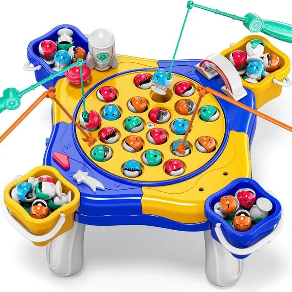 Magnetic Fishing Game for Kids Ages 3–8, 70-Piece Fishing Toy Set with Fishing Board Game, Educational Preschool Learning Toy, Fun Family Game, Birthday Gift for Toddlers Boys and Girls