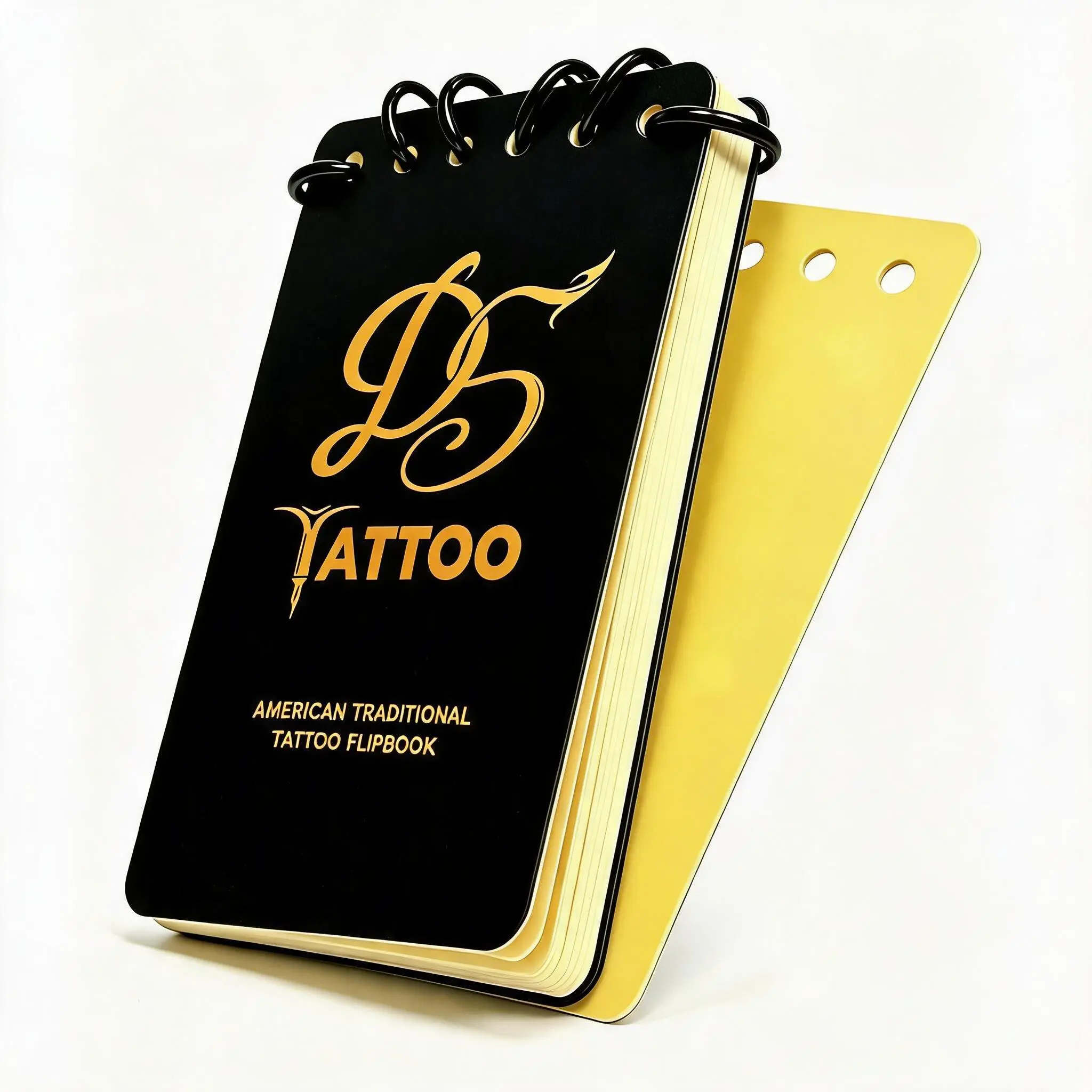 D5Tattoo Microblading Practice Ultra-Slim Lock-Ring Mini Flipbook - 10 Sheets 1mm Silicone Skin, 4x6 inches Pocket Edition Portable Training Portfolio for Tattoo Artists