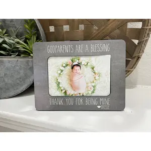 Godparents Are A Blessing Gift For Godparents Godparents Picture Frame Personalized Frame Baptism Gift  Gift Godparents
