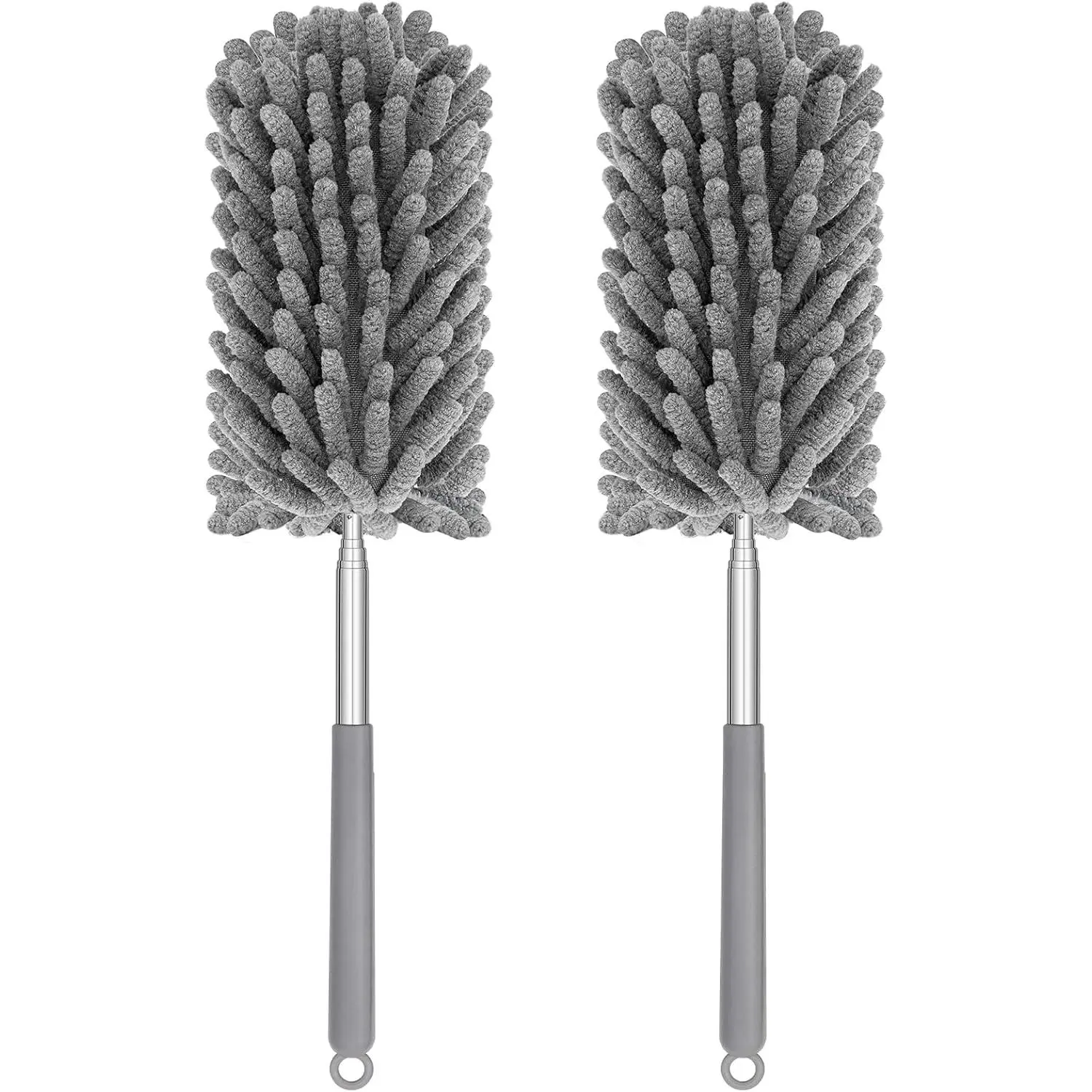 Mini Duster for Cleaning, 360? Bendable Hand Dusters with Extension Pole, Washable Small Duster for  Interior, Office, Furniture
