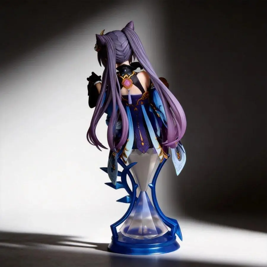 Genshin Impact Keqing Action Figure 22cm GK Collectible Model Toy Desktop Decoration Game Peripheral Gift
