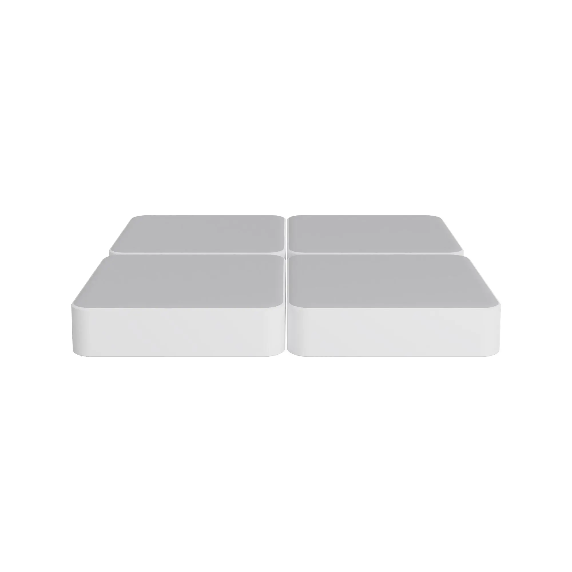 4" and 8" Sturdy Wood Box Spring for Mattress Support - Durable and Fully Assembled, Natural Wood Foundation.