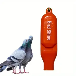 2-Piece Random Color Sound Wave Bird Shine Training Whistle Set, Plastic Tail Whistles & Lanyards for Outdoor Survival, Flight Training