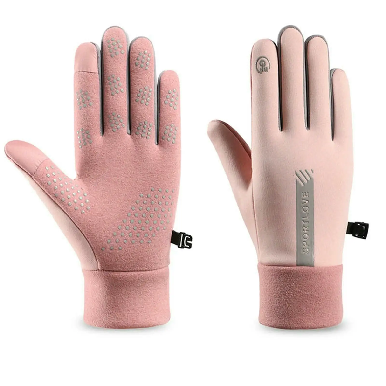 Waterproof Outdoor Winter Cycling Gloves for Men Women,Non-Slip Touchscreen Thick Fleece Warm Ski Sport Glove