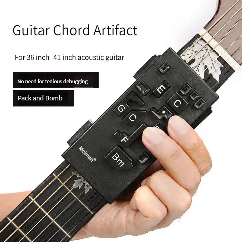 Portable Guitar Chord Trainer One click chord Guitar practice aids Assist Device beginner