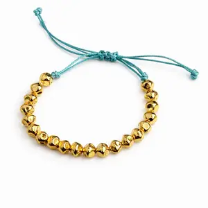 Gold Beaded Adjustable Bracelet – Minimal Chic Everyday Piece