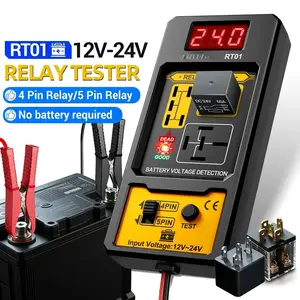 Universal Car Relay Tester RT01, 11-25V Automotive Voltage Tester with LED Indicator Light, Ensures Consistency & Detects Issues for Car, Truck Battery Diagnostic (Leisure & Outdoor Equipment), Detect