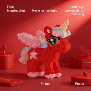 Rainbow Unicorn Building Block Model, 1688 Pieces, Original Authentic, New 2026 Design, Perfect Gift, DIY Craft Decor