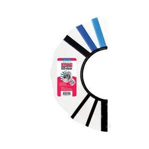 KONG EZ E-Collar Clear Collar for Dogs - Adjustable and Comfortable Healing Collar with Fuzzy Fasteners for Surgery and Injuries