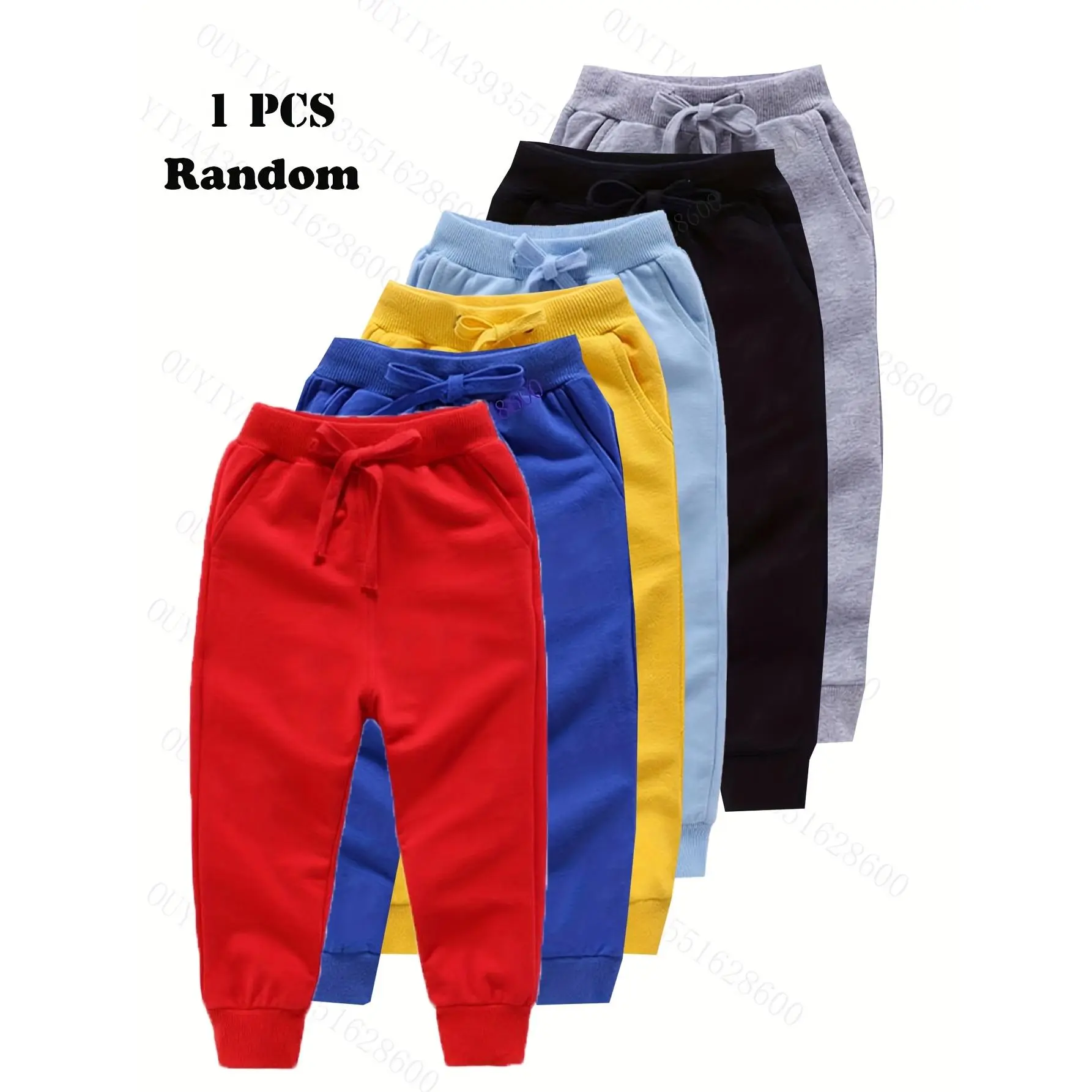 Boys' Trousers, Randomly Send 1pc of Boys' Sweatpants, New Spring And Summer Trousers, Pants, Sports Pants, Sweatpants, Student Pants, Size 80-140, for Outdoor