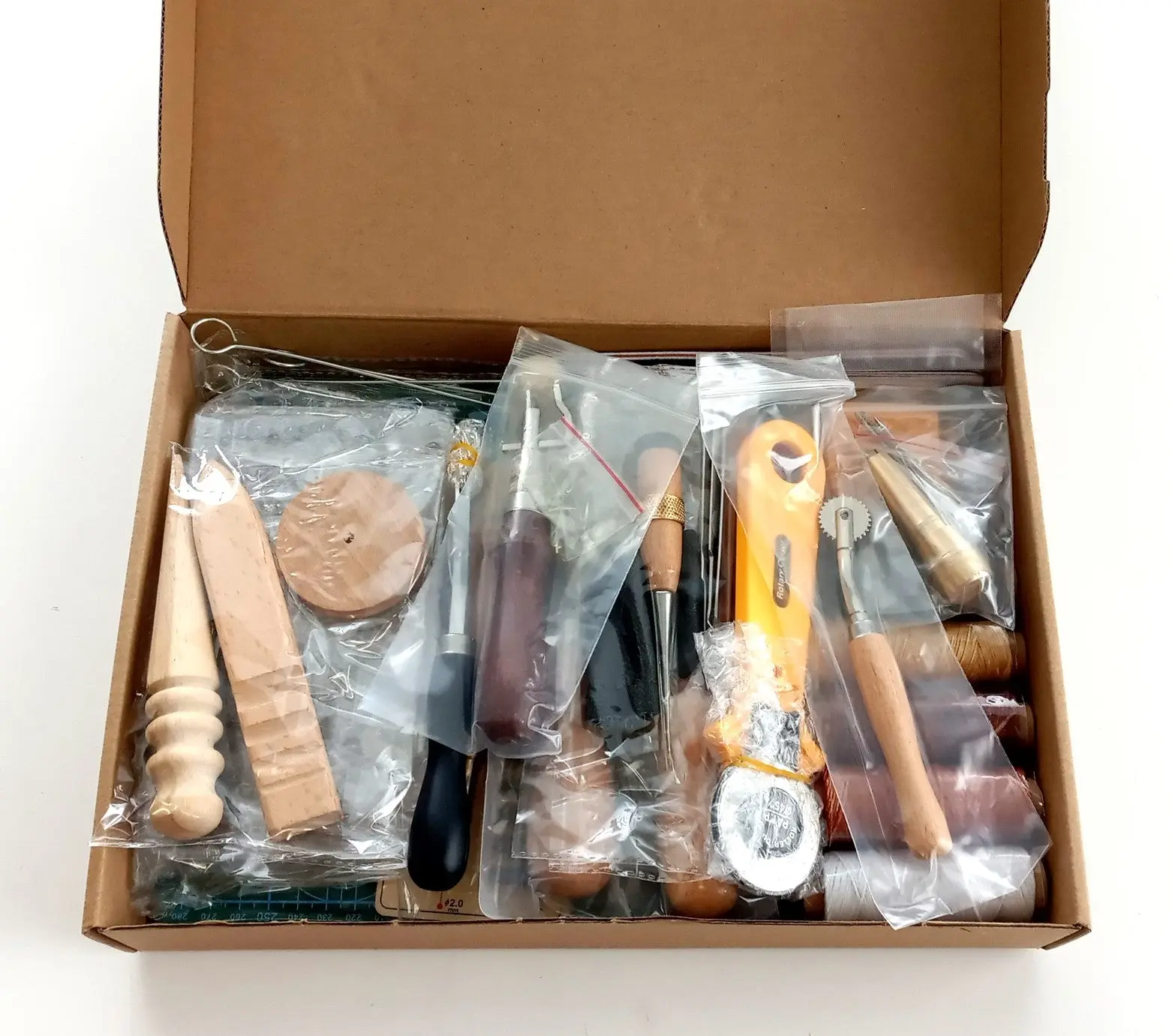 Leather Craft Tool Kit Set for DIY Stitching, Cutting, Skiving & Repair – M0028
