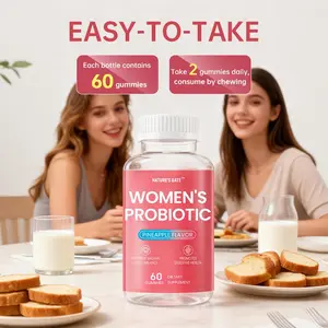 Womens Probiotic Gummies 60 Counts for Intestinal Health Support