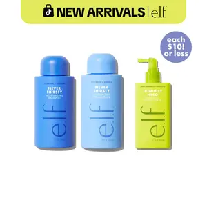 Frizz To Rizz Haircare Trio: Hydrate + Smooth + Repel Frizz For Every Hair Type (Shampoo + Conditioner + Anti-Frizz Styling Spray)