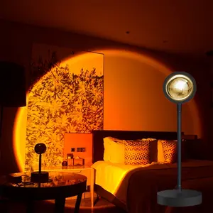 LED Sunset Lamp Night Light Projector for Photography Birthday Gift Decoration Home Room Ambiance Lighting Led Color Changing