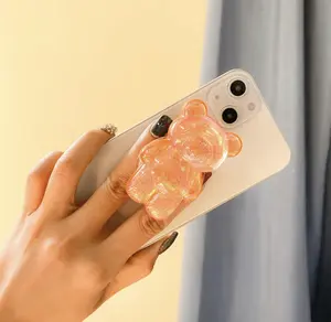 Jelly Beary Glitter Pop Phone Holder Accessories Mobile Stand Folding Smartphone Cellphone