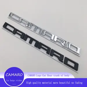 Suitable for Chevrolet CAMARO Bumblebee car sticker modification with English letter metal side label leaf plate car sticker