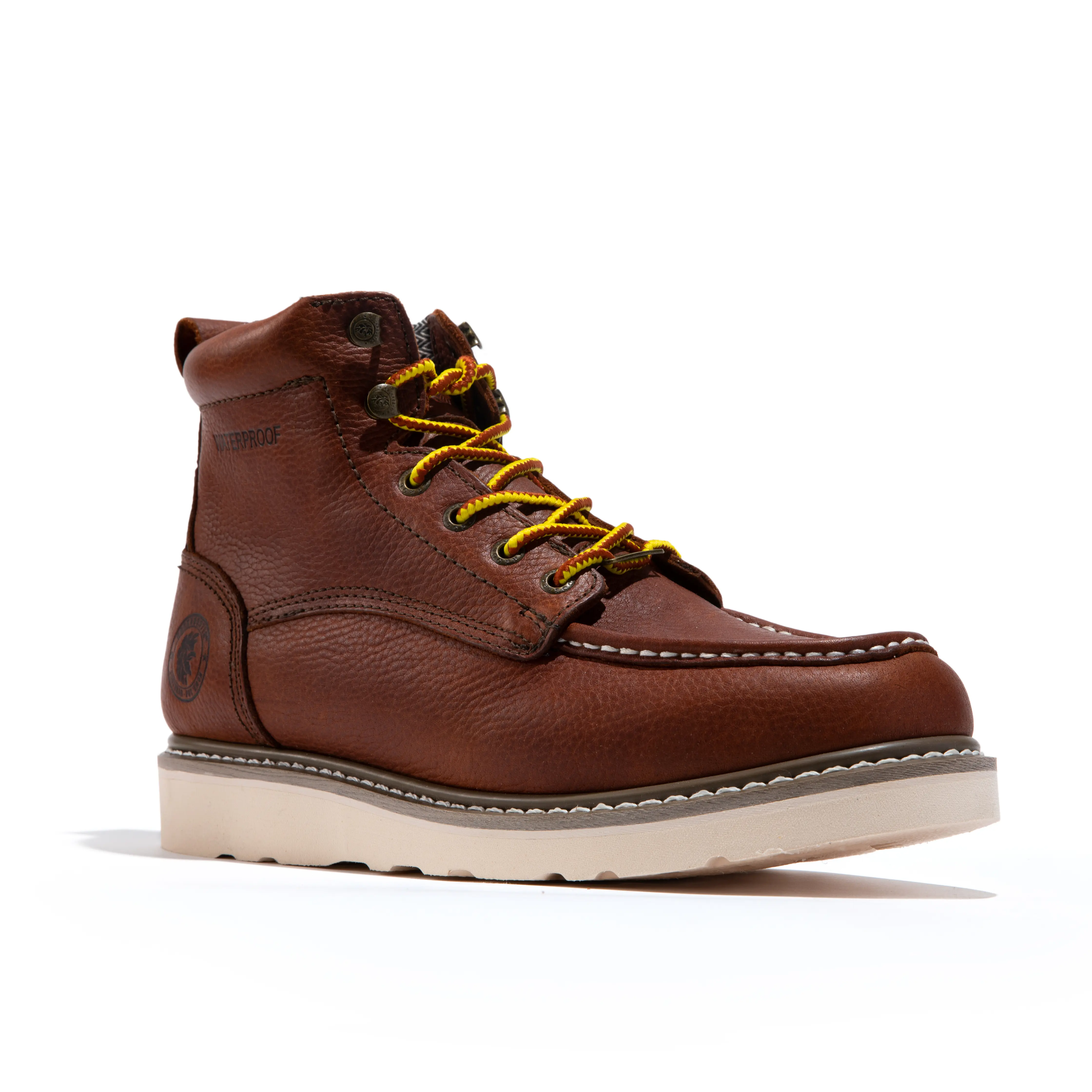 Waterproof  Men's shoes Soft toe  Footwear Comfort bootS Shoe Walking Shoes Full Grain Tumbled Leather Reliable SAP3602