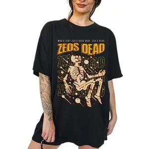 Skeleton Festival Tee by Zeds Dead and Griz - Perfect EDM Rave Outfit Tshirt Clothing Menswear Shortsleeve Top