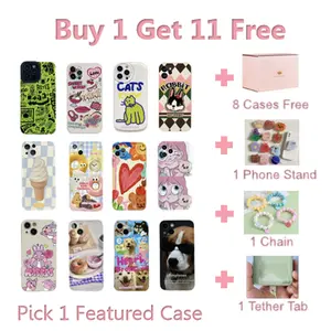 Buy 1 Get 12 PCS ($29.99=9cases+1stand+1chain+1tethertab)