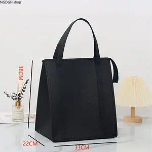 Multi-Color Vertical Thermal Insulated Cool Bag, Sturdy Non-Woven Fabric & Wide Opening Design, Ideal for Grocery Shopping, Catering Takeout Transport & Daily Fresh Food Heat/Cold Preservation