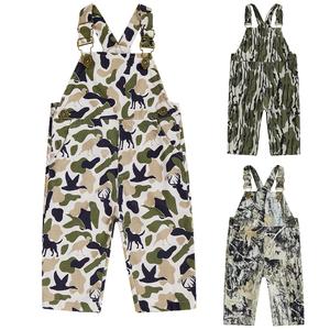 Infant Baby Boy Camouflage Deer Mallard Duck Print Overalls Toddler Hunting Jumpsuit Sleeveless Suspender Pants Unisex Casual Romper