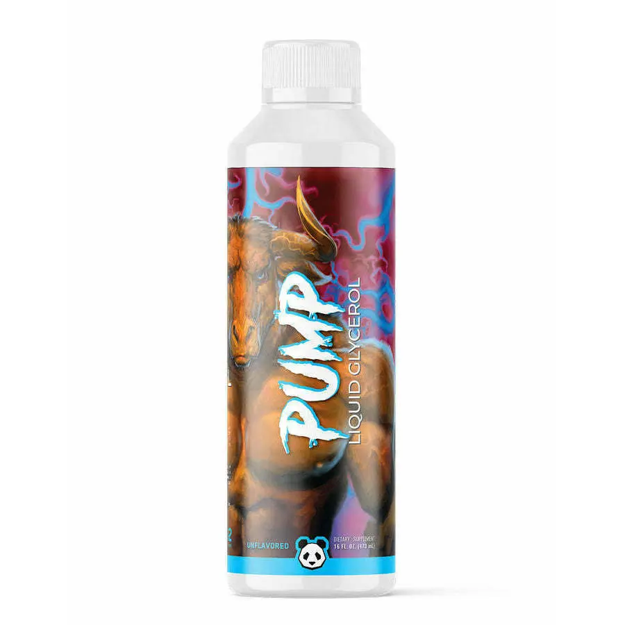 Panda Supps PUMP - Liquid Glycerol (Stim Free) - Unflavored Liquid Glycerol Supplement 32/16 servings