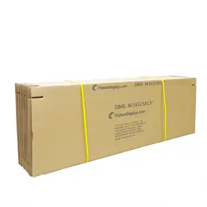 FixtureDisplays® 20 Pack 36.5 X 12.5 X 1.5" Printed Shipping Boxes, Singlewall B Flute Cardboard Box for Shipping, Mailing, Packaging and Storage, Custom Size & Print Welcome 36.5X12.5X1.5-20PK-NF