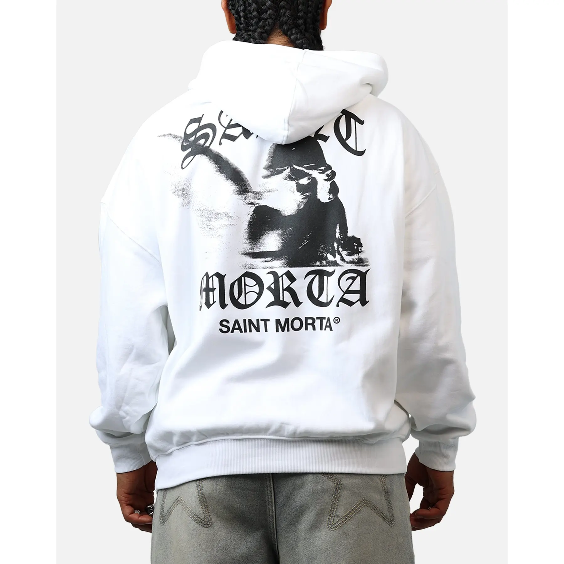 Saint Morta Maiden Boxy Hoodie White