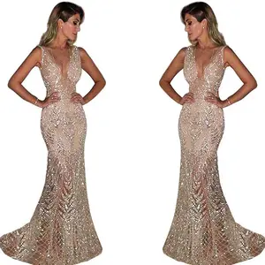 ElegantLongSleeveSequinEveningDressforWomenSpecialOccasionDress