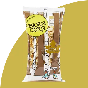 BjornQorn Maple 12-Pack (3oz) Popcorn