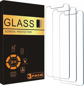 3 PACK For iPhone 17 16 15 14 13 12 11 Pro Max Tempered Glass Screen Protector