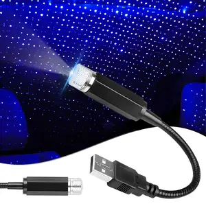 USB Star Projector Night Light,Portable Adjustable Romantic Projector Car Interior Roof Lights Portable LED Night Star Lamp Atmosphere Decorations for Vehicle,Bedroom,Ceiling,Party