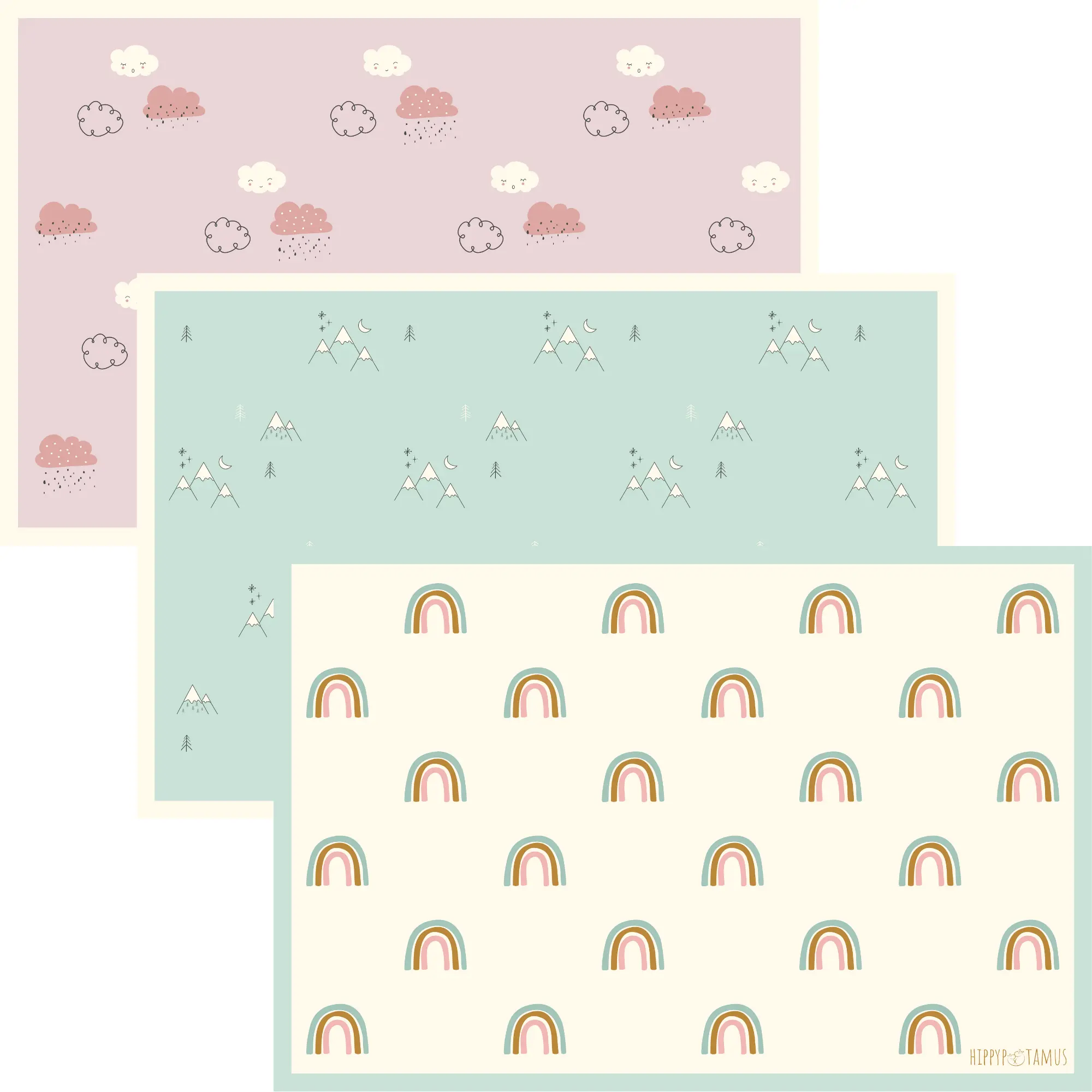 Disposable Placemats - Pack of 45 (Rainbow)