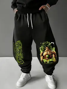 Men's Broccoli Graphic Printed Fitted Joggers, Women's Natural Waist Slim Fit Active Wear, Casual Sports Trousers, All-Seasons Comfortable Daily