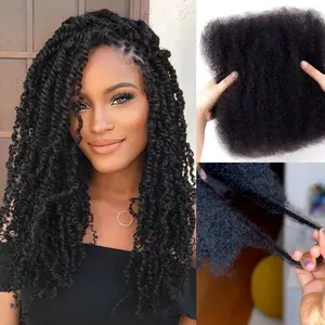 Upscale 100% Human Braiding Hair Afro kinky Twist Locs Bulk Hair