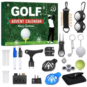 Men's & Teens Golf Advent Calendar - 24-Day Countdown with Golf Balls, Clubs, and Ball Markers, Golf Accessories, the Perfect Christmas Gift for Dad/Husband/Boyfriend.