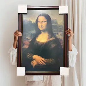 Mona Lisa Frame - Classic Artwork Display - High-Quality Wood Frame - Perfect for Home Decor