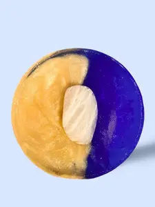 Crystal Bar Soap - Waning Cresent - Vegan - Crystal Infused - 5 oz - Scented in Grapefruit and Lilies - Infused with Cream Moonstone