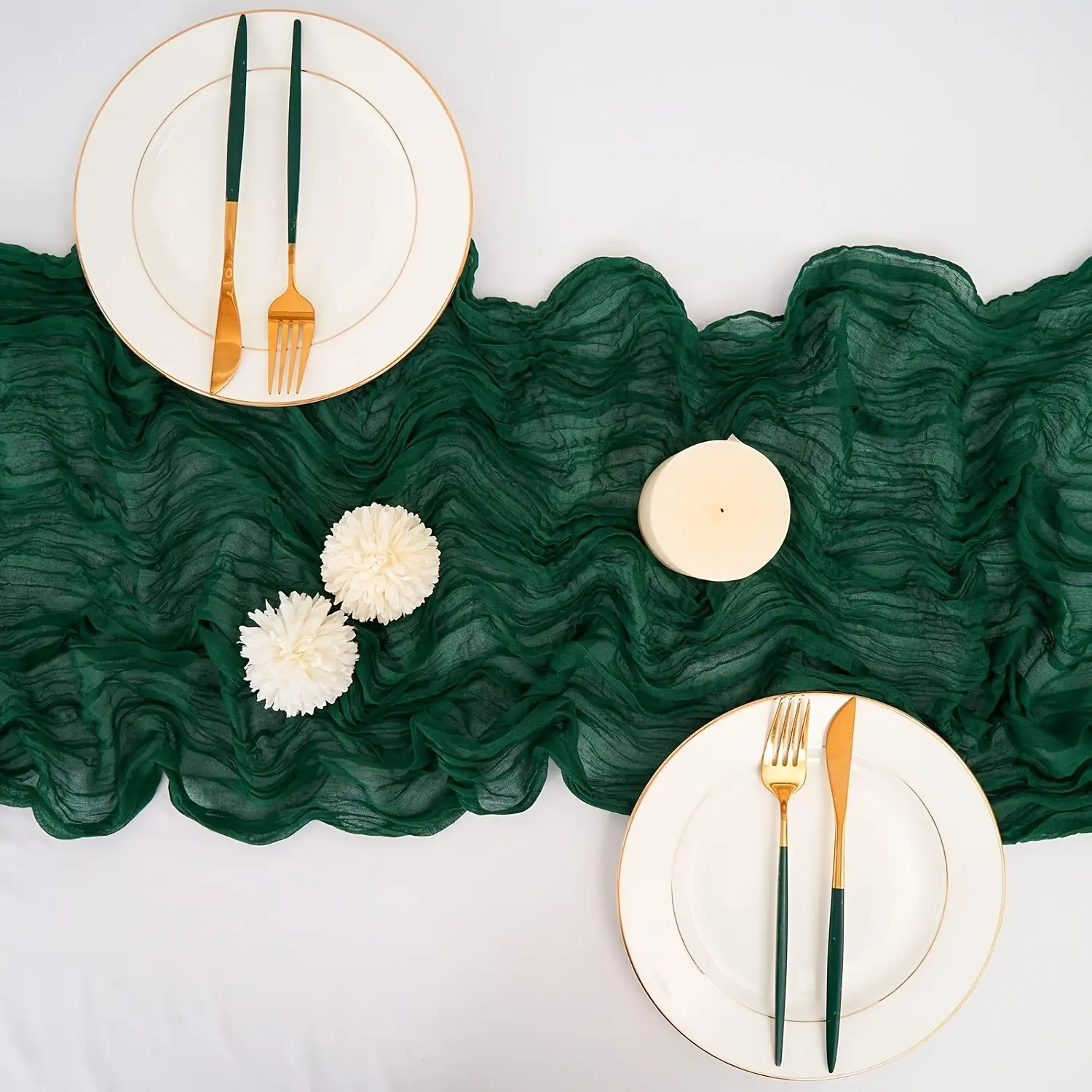 6-Pack Bohemian Gauze Cloth Table Runners, Assorted Colors Festive Home & Party Decor for Wedding Events, Birthday to Enhance Inviting Atmosphere