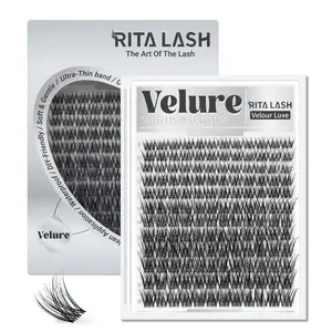 Velure | RITALASH 144pcs Velour Luxe Collection Upgrade Lashes Kit with Ultra-Dense, Waterproof, Long-Lasting Eyelash Extensions Lashes | Venus | Natural Daily | Beginner-Friendly | Popular & Must-Have Clusters