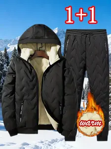 Men's Cotton Jacket and Casual Pants Two-Piece Set