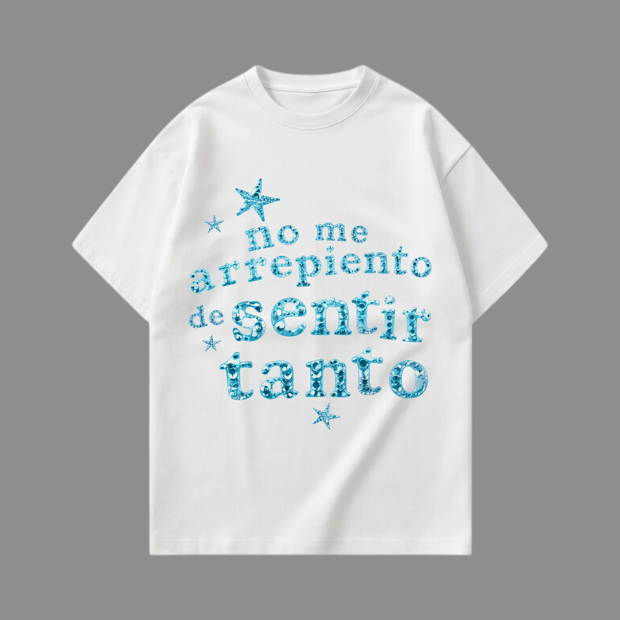 New Album No Me Arrepiento De Sentir Tanto V7 Premium Cotton T-Shirt - La Bichota Latin Queen Graphic Tee, Latin Pop Concert Tour Merch, Cute Festival Summer Shirt, Unisex Gift for Latin Fans