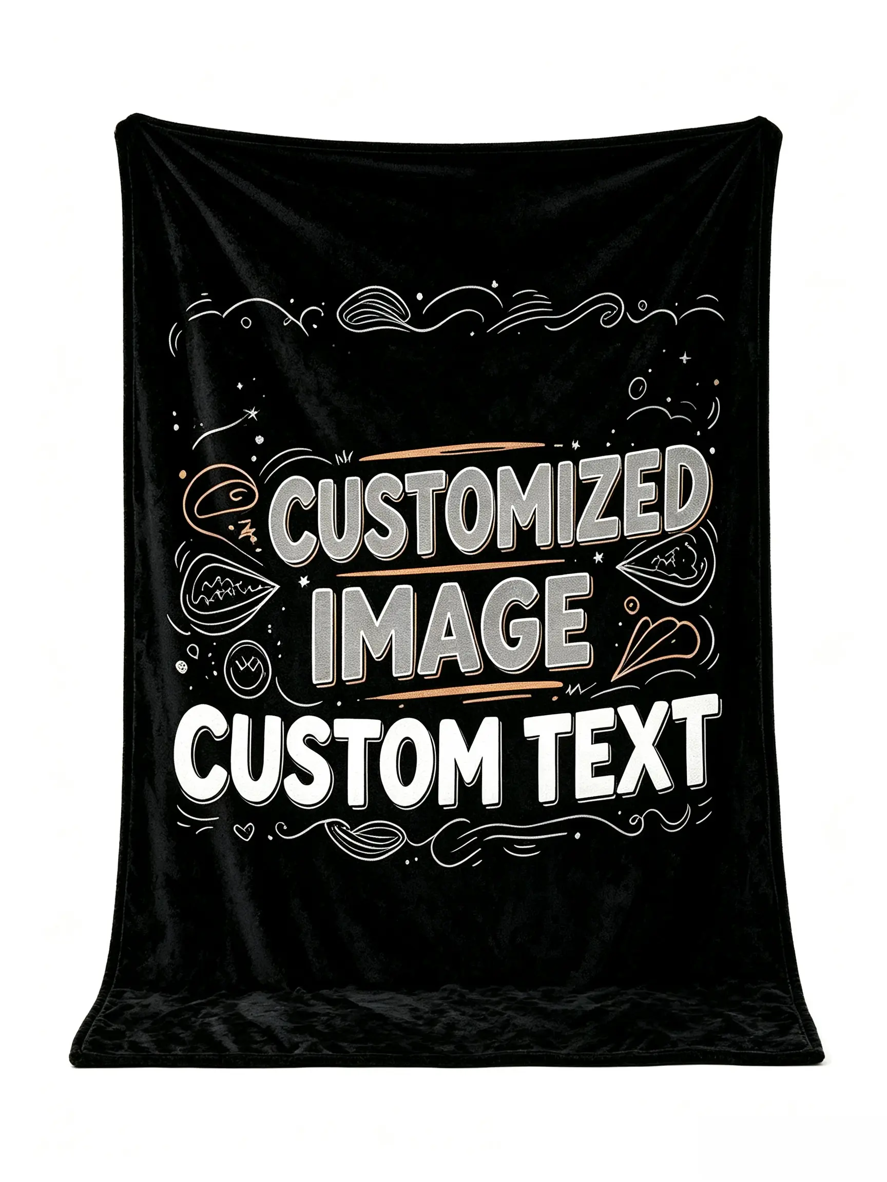 DIY Custom Flannel Throw Blanket – Ultra Soft, Lightweight, Thick, Thermal & Warm; Customizable Image & Custom Text; Personalized, Heartfelt Gift for Women, Girls & Boys; All-Season Plush Blanket for Air-Conditioned Spaces; Home Décor Blanket; Multi-Use N