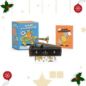 Sad Trombone: Womp Womp Mini Sound Toy – Funny Gag Gift, Stocking Stuffer, Prank Toy, Perfect Christmas Gift for Friends & Coworkers Sticker