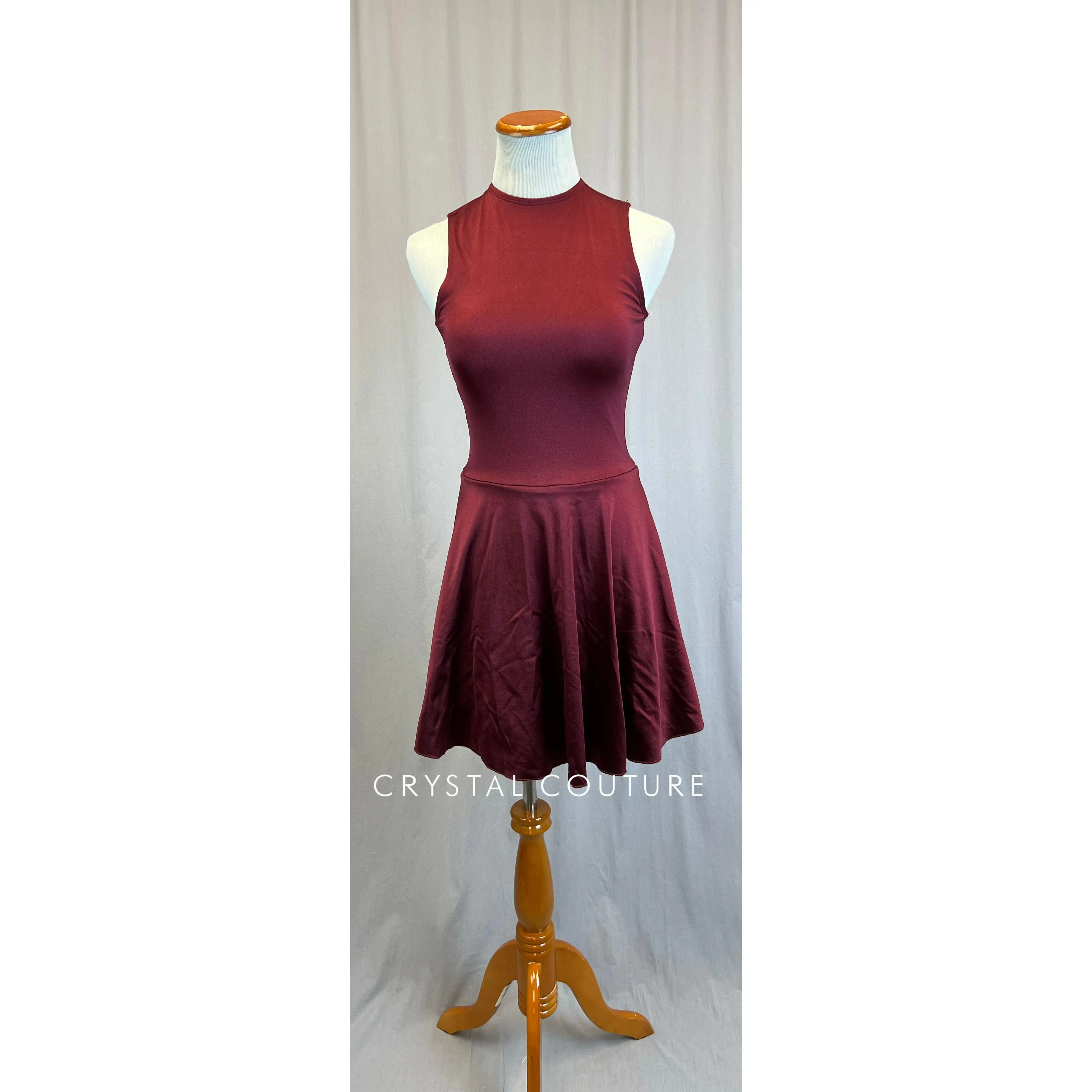 *Brand New* Burgundy Red and Magenta Transition Biketard-Dress
