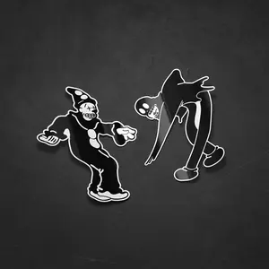 Ghostmane Waterproof Outdoor Sticker - 5-inch Tall, High Quality, Holographic or White Color Options car sticker Vehicle Exterior Decoration Adhesive Vinyl Decal