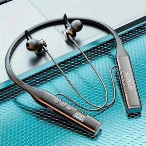 Wired Neck In-Ear headphone, Long Standby Headphone, Noise Cancelling Headphone for Running, Calling, Music & Gaming, Neckband Earphones