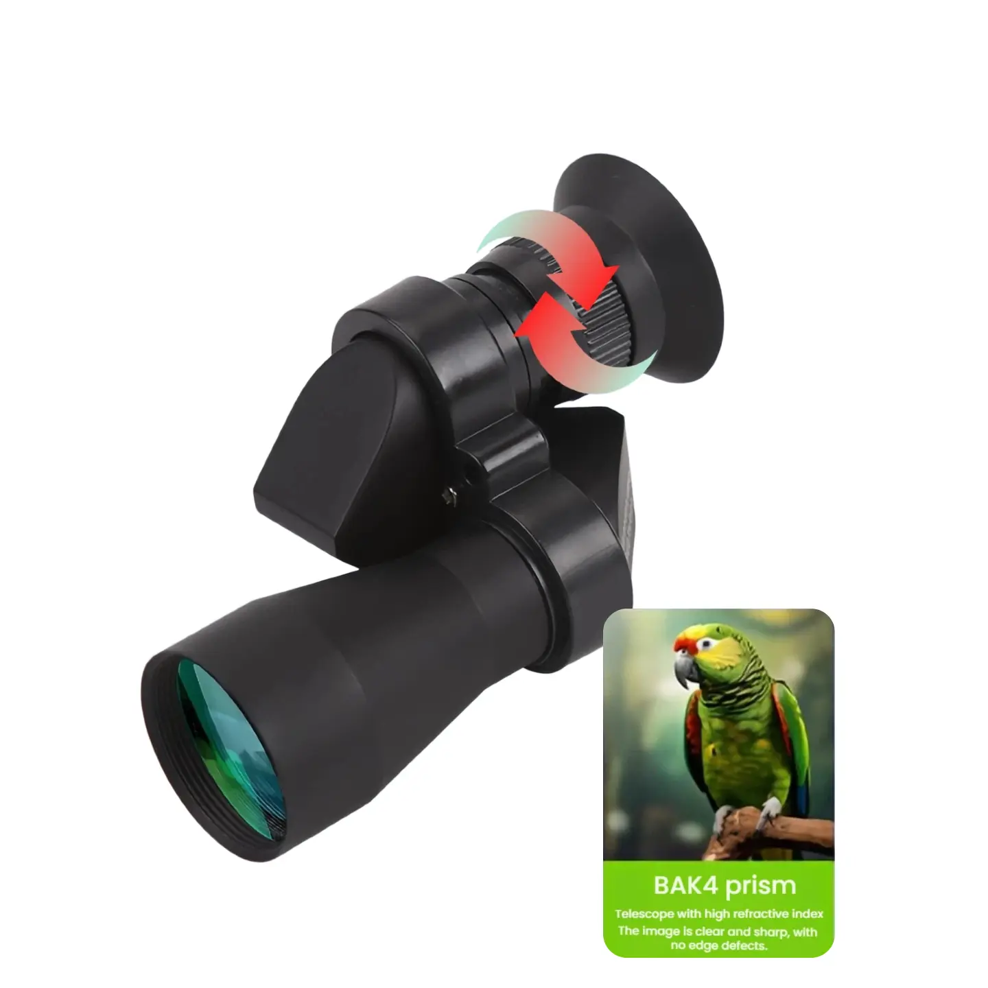Compact Telescopic Monocular Telescope, High-Definition with Adjustable Lens and Phone Adapter for Outdoor Camping & Hunting